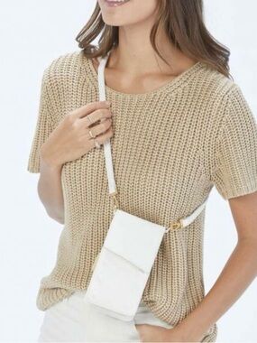 Hammit 310 Tan Leather Phone Case Crossbody Bag  $68